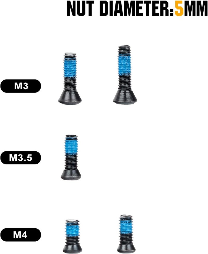 ohhunt Screw Set 68 Pcs for Red Dot Sight Optics and Mount Includes #6-48#4-40#6-32#6-40 M3 M3.5 and M4 Screw Types 7 Sets of Screws 4 in Each Set - Image 5